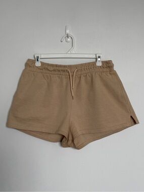 refuge Tan Drawstring Athletic Lounge Shorts